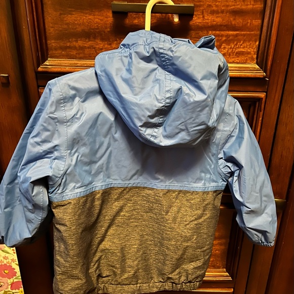 Children’s North Face fleece lined jacket. Blue 6-12 months - Picture 2 of 4